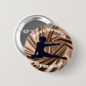 Xcel Bronze Gymnast - Girls Gymnastics Button (Voorkant /achterkant)