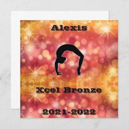 Xcel Bronze Gymnastiek (Voorkant / Achterkant)