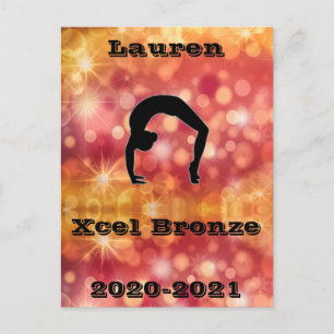 Xcel Bronze Gymnastiek Briefkaart