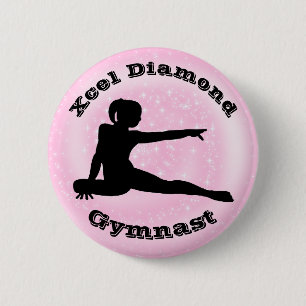 Xcel Diamond Gymnast - Meisjesgymnastiek Button