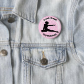 Xcel Gold Gymnast - Girls Gymnastics Button (In situ)