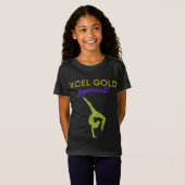 Xcel Gold Gymnastics T-Shirt (Voorkant volledig)
