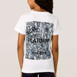Xcel Platinum Girls Gepersonaliseerde Gymnastiek T T-shirt