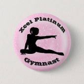 Xcel Platinum Gymnast - Meisjes Gymnastiek Button (Voorkant)