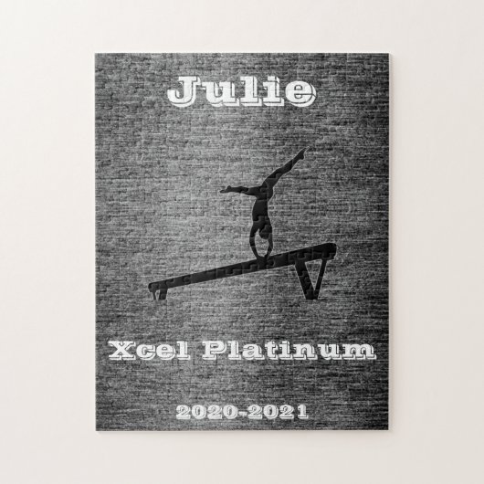 Xcel Platinum Gymnastics Custom Jigzaag Puzzle Legpuzzel (Verticaal)