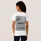 Xcel Silver Girls Gymnastique T-shirt personnalisé (Dos entier)