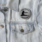 Xcel Silver Gymnast - Girls Gymnastics Button (In situ)