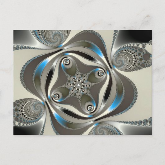 xChrome - Fractal Briefkaart (Voorkant)