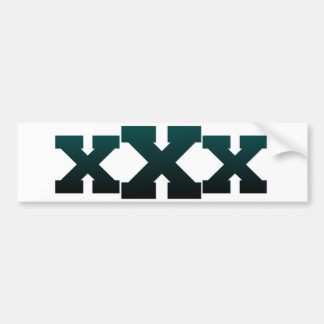 XEDGE4LIFEX donkerblauw xXx Bumpersticker