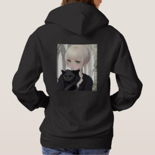 Xen Zwarte Katten Hoodie