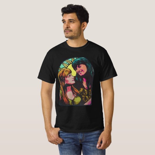 Xena en gabrielle t-shirt (Voorkant volledig)