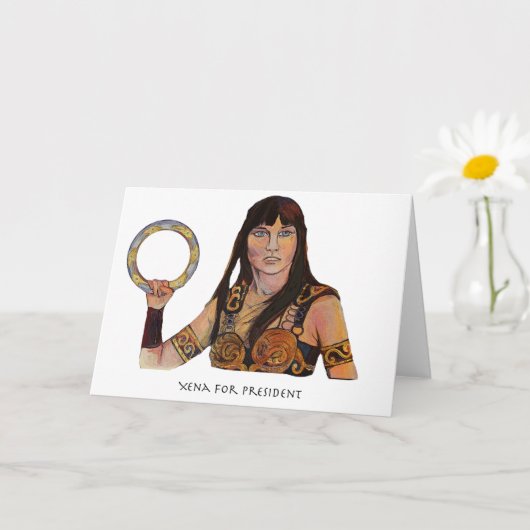 Xena pour la carte de voeux du président (Petite plante)