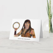 Xena pour la carte de voeux du président (Devant)