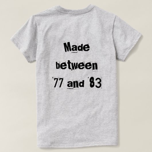 Xennial T-shirt (Design achterkant)