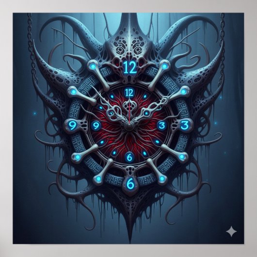 Xeno Art Clock Poster (Voorkant)