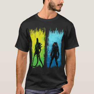 xenomorph vs yautja familie t-shirt