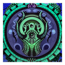 Xenomul Gateway Surreal Glossy-Poster