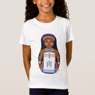 Xhosa, Zuid-Afrikaanse Matryoshka Girls' T-Shirt