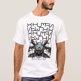 XHUMAN Techvolution Mecha Soldier Head T-shirt