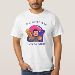 Xi Jinping houdt van kiptaco's T-shirt