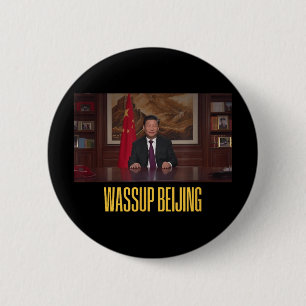 Xi Jinping Wup Beijing Grappige Meme Face Giga Xi  Ronde Button 5,7 Cm