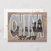 Xi'an, China Briefkaart (Voorkant / Achterkant)