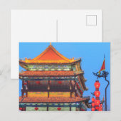 Xi'An City Wall Building Briefkaart (Voorkant / Achterkant)