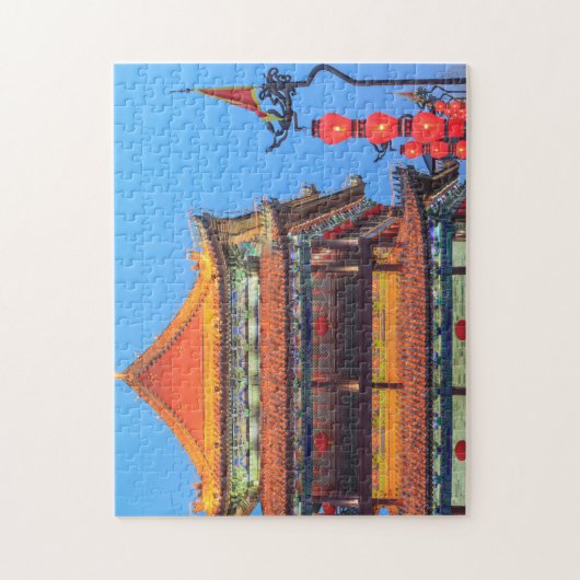 Xi'An City Wall Building Legpuzzel (Verticaal)