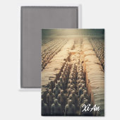 Xi'an Terracotta Warriors China Reizen Magneet (Voorkant / Achterkant)