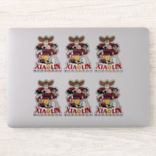 Xiaolin Showdown 8"x 8"- Glanzend Transparant Sticker