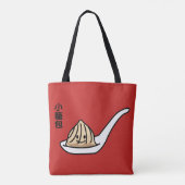 Xiaolongbao Chinese Soup Dumpling Dim Sum Bun Tote Bag (Achterkant)