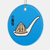 Xiaolongbao Chinese Soup Dumpling Sum Bun Keramisch Ornament (Links)