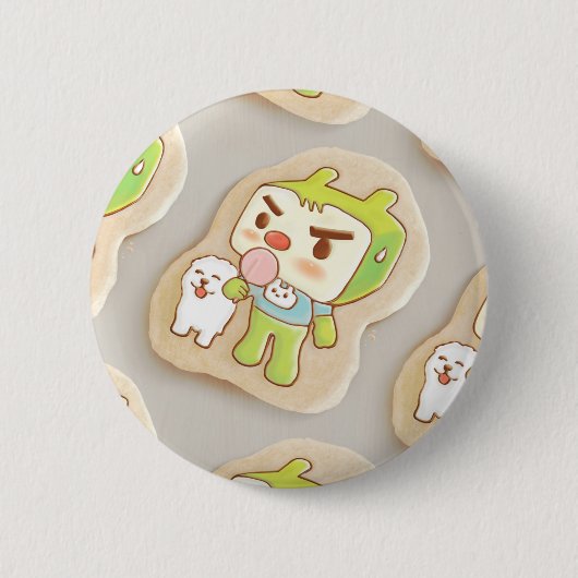 XiaoTieJun Icing Cookies Ronde Button 5,7 Cm (Voorkant)