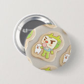 XiaoTieJun Icing Cookies Ronde Button 5,7 Cm (Voorkant /achterkant)