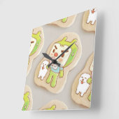 XiaoTieJun Icing Cookies Vierkante Klok (Hoek)