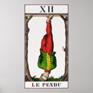 XII Het Handige Man, tarotkaart Poster