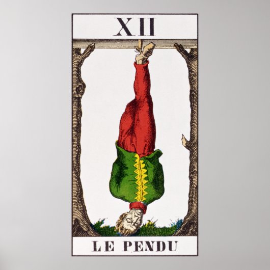 XII Het Handige Man, tarotkaart Poster (Voorkant)