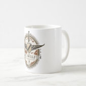 XII tasse de café de Camo de désert - 11oz (Devant droit)