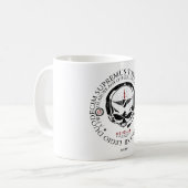 XII tasse de café de Skulled - 11oz (Devant gauche)