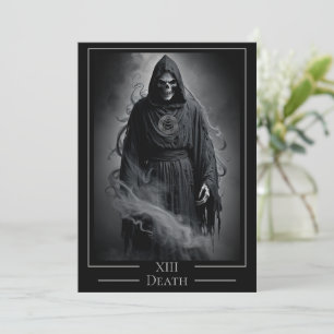 XIII Dood Tarotkaart Halloween Feest Kaart