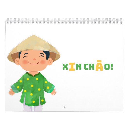XIN CHÀO ! Calendrier Vietnam (Protection)