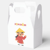 "Xin Chào" Schattigee Vietnamese geschenkdoos Bedankdoosjes (Geopend)