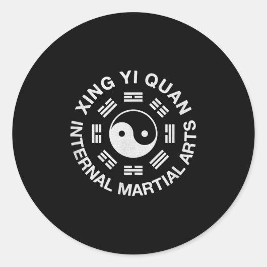 Xingyi Internal Martial Arts  Ronde Sticker (Voorkant)