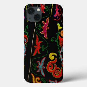 Xinjiang Borduurwerk Bloemen iPhone 13 Hoesje