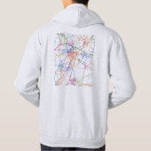 Xinxiang China City Map Hoodie (Achterkant)