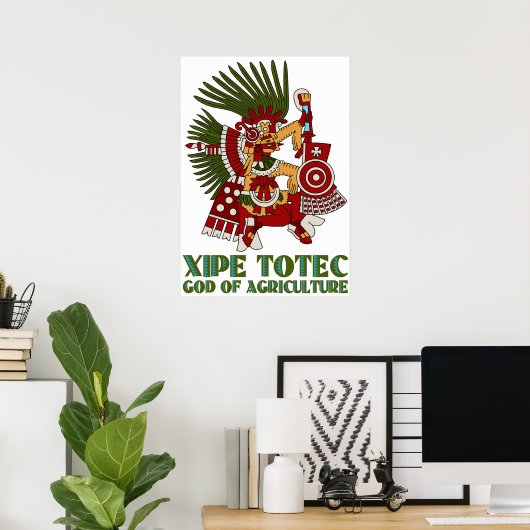 Xipe Totec Poster (Thuiskantoor)