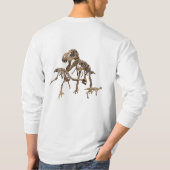 Xiphactinus, Tarbosaurus en Oviraptor T-shirt (Achterkant)