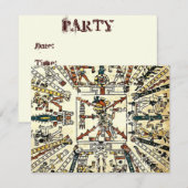 Xiuhtecuhtli Aztec Death God Kaart (Voorkant / Achterkant)