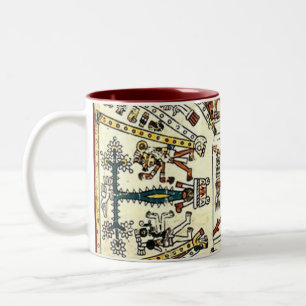 Xiuhtecuhtli Aztec Tweekleurige Koffiemok
