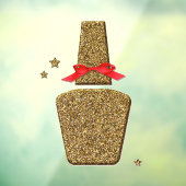 XL Golden glitter NAIL salon sticker window clans (Vel 3)